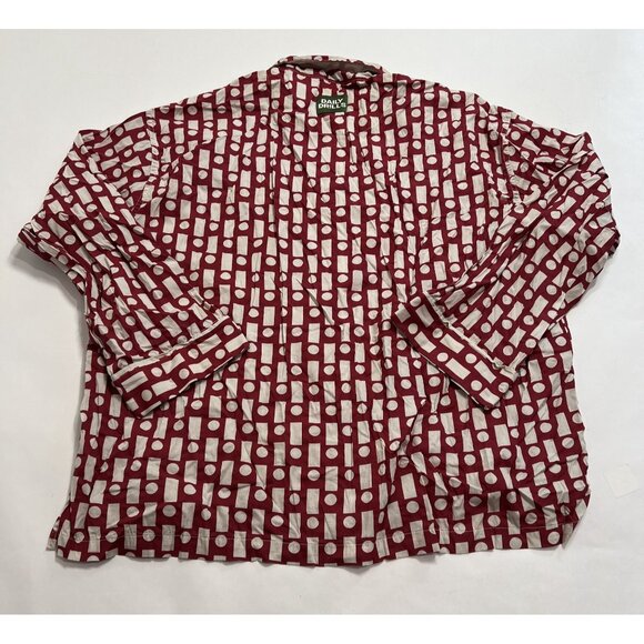 Daily Drills Sleep Shirt in Red White - Picture 3 of 4